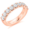 Ring - Round brilliant cut diamond micro claw set half eternity ring, 1.50ct  - PA Jewellery