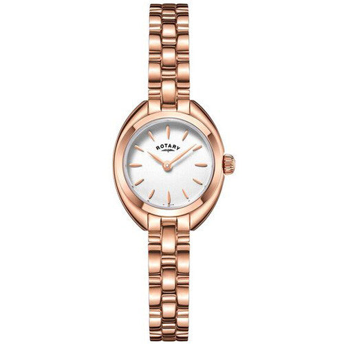 Watch - Ladies' Rotary Petite in rose PVD plated stainless steel LB05016/02  - PA Jewellery