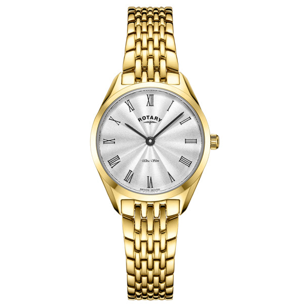 Ladies' Rotary Ultra Slim in yellow PVD plated stainless steel LB08013/01