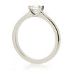 Brilliant cut diamond solitaire ring in platinum, 0.50ct