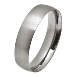 Ring - Low profile ellipse court ring in titanium, 6mm width  - PA Jewellery