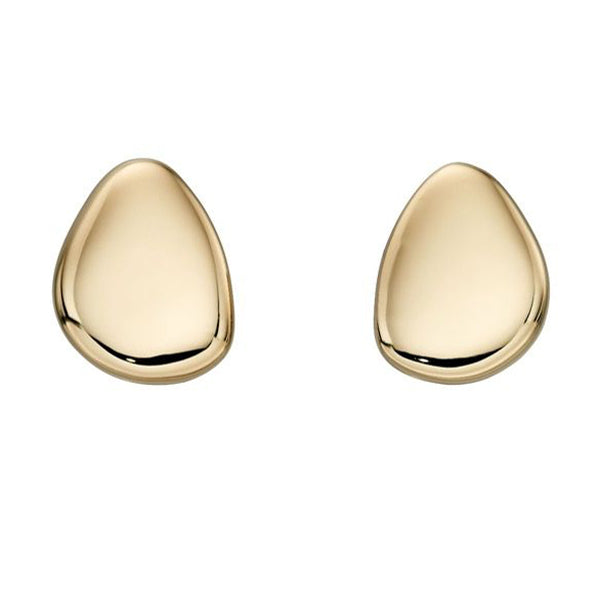 Pebble earrings in 9ct gold